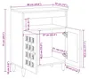 vidaXL Kredens Orzech 60 x 33 x 75 cm Lite drewno mango Podgląd zdjęcia produktu 7