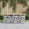 vidaXL Gabionová zahradní lavička 103x31,5x42 cm Borovicový Náhled obrázku produktu 2