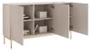 Selsey Linearis - Buffet 3 portes avec LED, gris cachemire Voir les images du produit 4