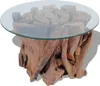 vidaXL Table basse en bois massif teck bois flotté 60 cm Voir les images du produit 2