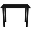 A black table with black legs on a white background. Náhľad obrázku produktu