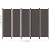 A diagram showing the dimensions of a room divider. Anteprima dell’immagine prodotto