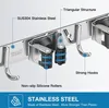 Besenhalter zur Wandmontage Besenhalterung Edelstahl Wand Produktbild-Vorschau 2