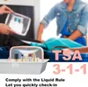 Aucuu borsa da toilette trasparente 2 pezzi in PVC borsa Anteprima dell’immagine prodotto 5