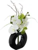 Vase künstliche orchideen keramikvase h44cm  - Atmosphera Produktbild-Vorschau 1