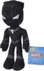 A plush toy of the Marvel character Black Panther is shown standing upright against a white background. A small tag with the Marvel logo is visible next to the toy. Anteprima dell’immagine prodotto