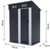 Abri de jardin métal porte coulissante "Memphis" - 1,36 m² Voir les images du produit 3