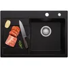 Cecipa MAX Granitspüle Einbauspüle 86x45 cm Schwarz, Produktbild-Vorschau 3
