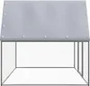 vidaXL Hühnerkäfig Silbern und Grau 3x2x2 m Verzinkter Produktbild-Vorschau 2