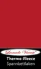Thermofleece Spannbettlaken 120-130x200 cm Rot Warm Winter Produktbild-Vorschau 1