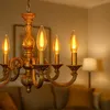 LED Filament Leuchtmittel Kerze 1W E14 klar Flackerlicht Produktbild-Vorschau 2