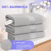 Set di 4 asciugamani Cloud Pillow, 50x100 cm, 100% cotone, Anteprima dell’immagine prodotto 4
