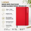 Taschenkalender 2027 A6 mit Gummiband - Kalender 1 Woche 2 Produktbild-Vorschau 2