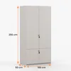 Drehtürenschrank MEZZO 4D, Jugendzimmer, Kleiderschrank, Produktbild-Vorschau 6