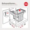 Hailo Tandem 3666741 Abfallsammler 2x15 L Vollauszug Produktbild-Vorschau 9