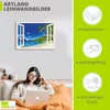 ARTland Leinwandbild Fensterblick Paradies - weiß Größe: Produktbild-Vorschau 3