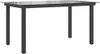 vidaXL Záhradný stôl čierny 150x90x74 cm Hliník a sklo Náhľad obrázku produktu 1