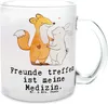Mr. & Mrs. Panda Tee Tasse Fuchs Hase Freunde treffen - Produktbild-Vorschau 1