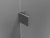 A close-up view of a shower door hinge. Produktbild-Vorschau