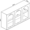 Sideboard 'Trorhun' mit 6 offenen Fächern 120 x 30 x 80 cm Produktbild-Vorschau 4