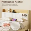 ProximaX Nowoczesne łóżko pływające 160x200 cm z Podgląd zdjęcia produktu 4