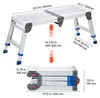 SucceBuy Składana platforma robocza, 851x305 mm, aluminiowa Podgląd zdjęcia produktu 8