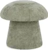 Pouf Tiana 45.5 x 43 x 45.5 cm Sperrholz MDF Chenille Grün Produktbild-Vorschau 1