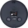 The back of a round wall clock showing the internal mechanism and mounting points. Produktbild-Vorschau