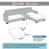 Poťah na pohovku žakárový károvaný pre 1-sedačku, poťah Náhľad obrázku produktu 7