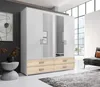 Kleiderschrank "Ivar" in Weiß Abs. Eiche Sonoma mit 4 Produktbild-Vorschau 2
