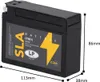 Batterie AGM SLA 12V 6,5Ah für Motorrad Startbatterie MS Produktbild-Vorschau 2
