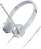 A white headset with a microphone is shown against a white background. Produktbild-Vorschau
