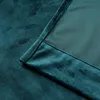 Samtvorhang 140 x 245 cm mit Öse wasserabweisend Petrol - Produktbild-Vorschau 4