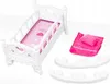 Kinderplay Puppenwiege 2-in-1 mit Bettwäsche – Schaukelbett Produktbild-Vorschau 11