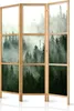 Paravent Wald Nebel Natur 135x171 cm - 3-teilig - einseitig Produktbild-Vorschau 1