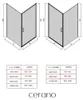 CERANO - Douchecabine Porte L/P - 8 mm - zwart mat, Productafbeelding-voorbeeld 4