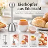 Eierköpfer Edelstahl – praktischer Eieröffner für perfekt Produktbild-Vorschau 3