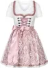 Steigenhöfer Vicky Dirndl Set Metall Herz Grau/Rosa 40 Produktbild-Vorschau 2