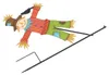 Gartenstecker "Vogelscheuche" aus Metall, bunt, 142 cm Produktbild-Vorschau 5
