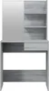 vidaXL Schminktisch mit Spiegel Grau Sonoma 74,5x40x141 cm Produktbild-Vorschau 5