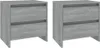 vidaXL Nachttische 2 Stk. Grau Sonoma 45x34,5x44,5 cm Produktbild-Vorschau 2