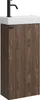 Badplaats Gäste-WC Waschtisch Set Orion 40 x 22 cm Walnuss Produktbild-Vorschau 1