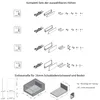Schubkastensystem Weiß Vollauszug Unterflurführung Produktbild-Vorschau 7