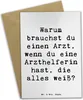 Mr. & Mrs. Panda Klappkarte Spruch Kluge Arzthelferin - Produktbild-Vorschau 1