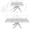 Ausziehbarer Tisch 90x120/224 cm Volantis Premium Produktbild-Vorschau 4