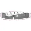 The Living Store 10-tlg. Garten-Lounge-Set mit Kissen Braun Produktbild-Vorschau 10