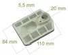 A white plastic air filter with measurement indicators. Produktbild-Vorschau