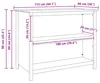 vidaXL Îlot de cuisine HILL Blanc 112 x 66 x 90 cm Bois de Voir les images du produit 8