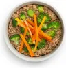 A bowl of quinoa with broccoli and carrots. Anteprima dell’immagine prodotto