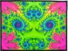PSYWORK Schwarzlicht Stoffposter Neon "Fractal Wonderland Produktbild-Vorschau 1